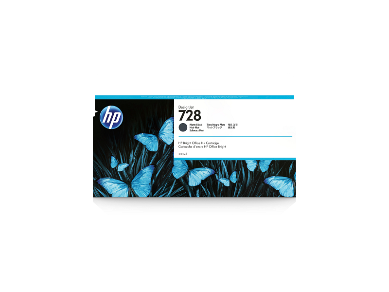 HP 728 300-ml Matte Black Ink Crtg
